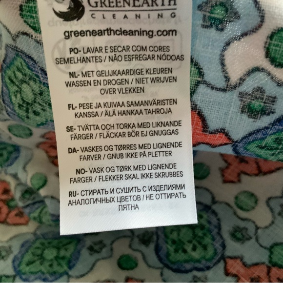 BODEN Cleo Linen Tie Waist Dress Ivory Amalfi Print Preppy Boho Red Blue Size 2 - Picture 10 of 13